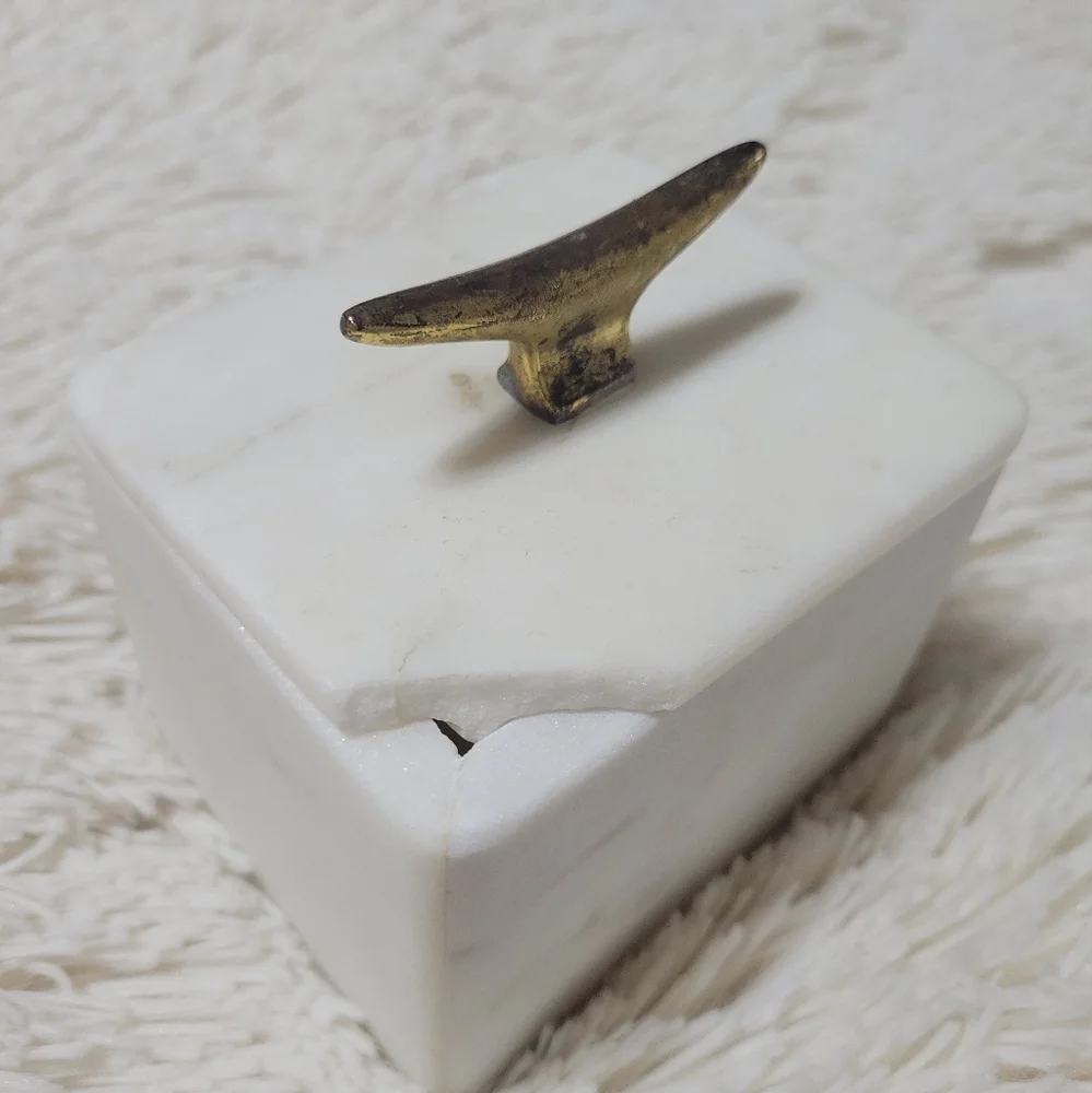 West Elm Marble Cleat Box